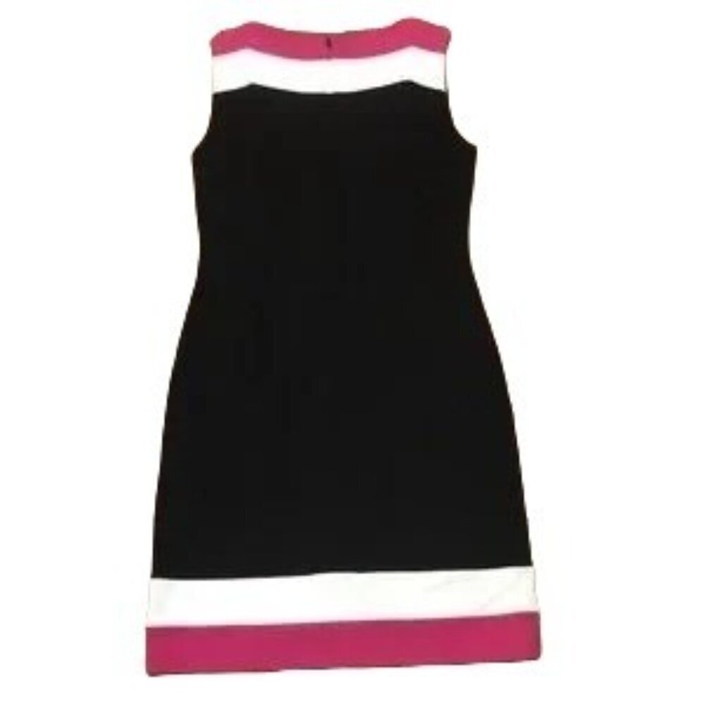 Lilly Pulitzer Sleeveless Black Allaire Colorblock Dress Hidden Back Zip Size XS - Picture 7 of 10